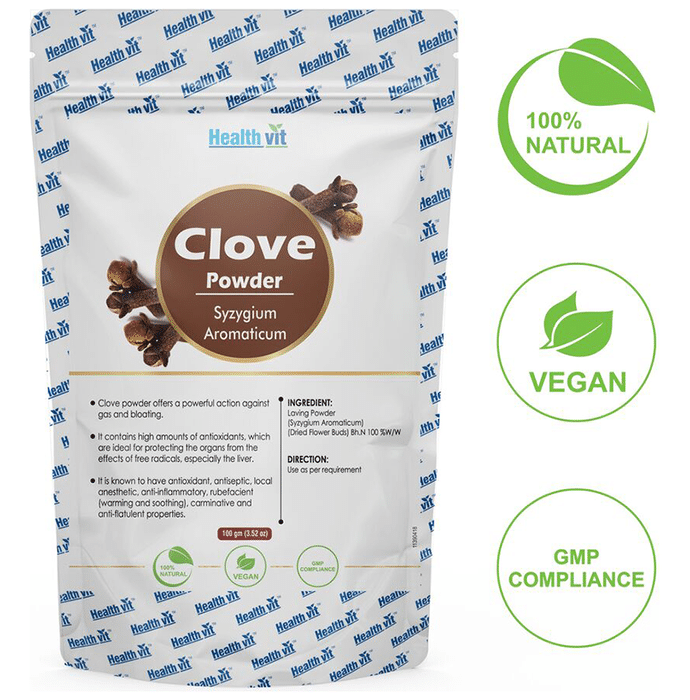 HealthVit Natural Clove (Syzygiurn Aromaticurn) Powder