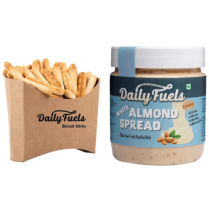DailyFuels White Almond Spread with DailyFuels Biscuit Sticks Crunchy