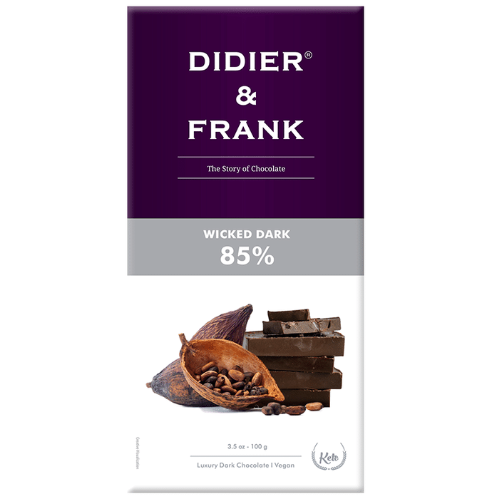Didier & Frank Wicked Dark 85% Chocolate (100gm Each)