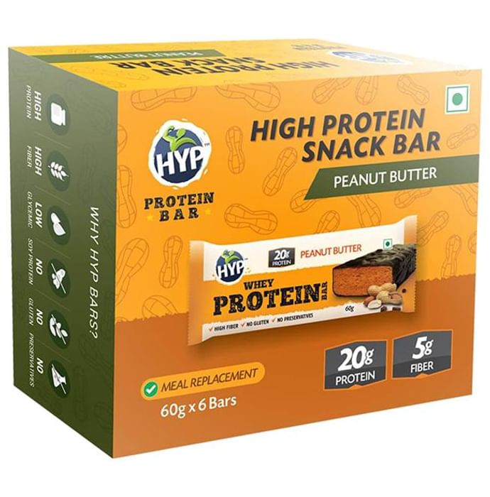 HYP Peanut Butter High Protein Snack Bar (60gm Each)