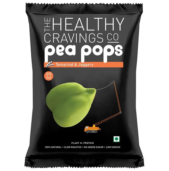 The Healthy Cravings Co Slow Roasted Pea Pops (25gm Each) Tamarind & Jaggery