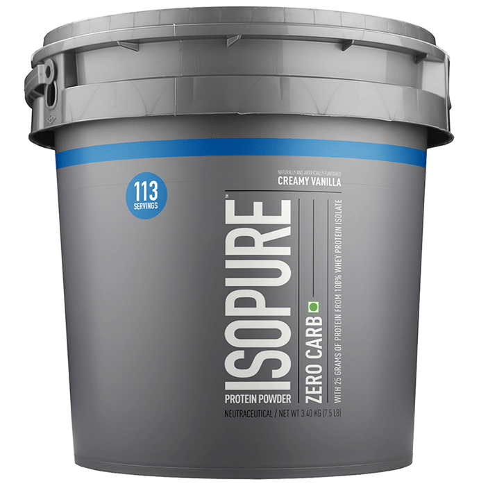 Isopure Zero Carb 100% Whey Protein Isolate Powder Creamy Vanilla