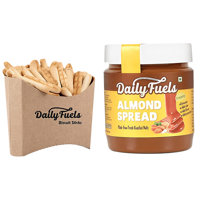 DailyFuels Almond Spread with DailyFuels Biscuit Sticks Crunchy