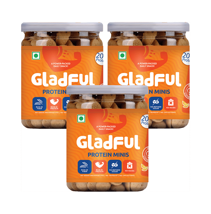 Gladful Protein Minis Cookie (150gm Each) Orange