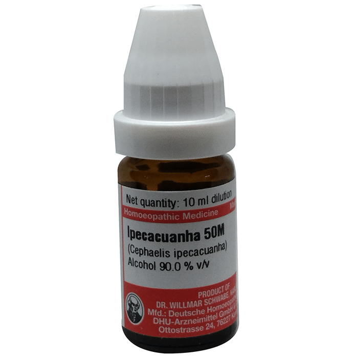 Dr Willmar Schwabe Germany Ipecacuanha (Cephaelis Ipecacuanha) Dilution 50M