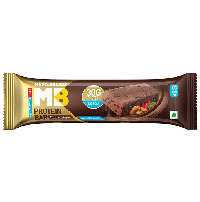 MuscleBlaze Hi-Protein Bar with 30gm Protein (100gm Each) Choco Delight