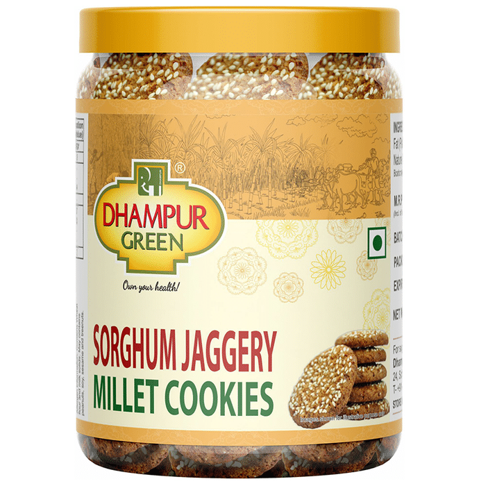 Dhampur Green Sorghum Jaggery Millet Cookie
