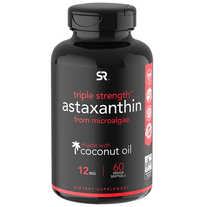 Sports Research Triple Strength Astaxanthin 12mg Veggie Softgel