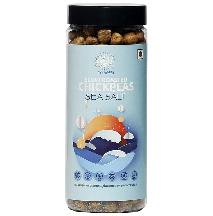 Sprightly Slow Roasted Chickpeas (180gm Each) Sea Salt