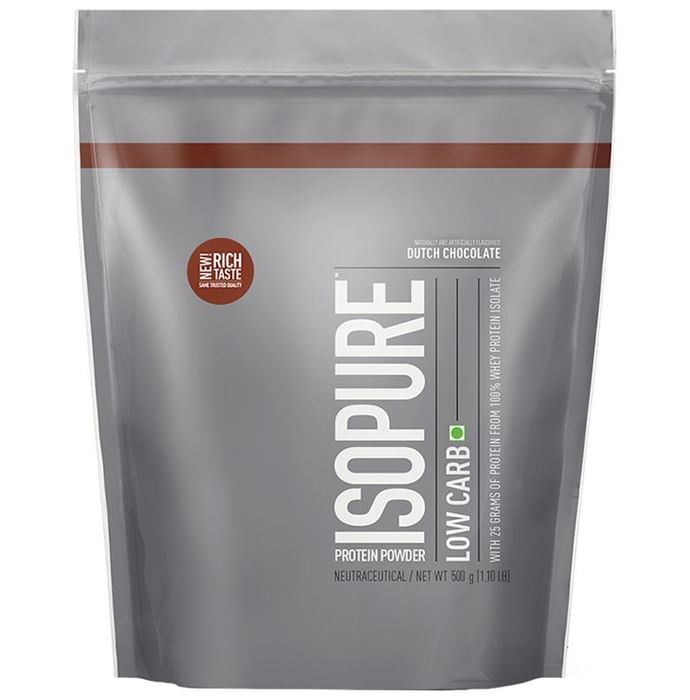 Isopure Low Carb 100% Whey Protein Isolate Powder Dutch Chocolate