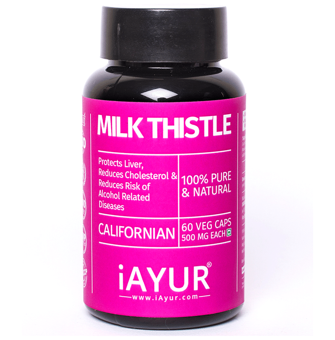 iAYUR Milk Thistle Extract 500mg Veg Capsule