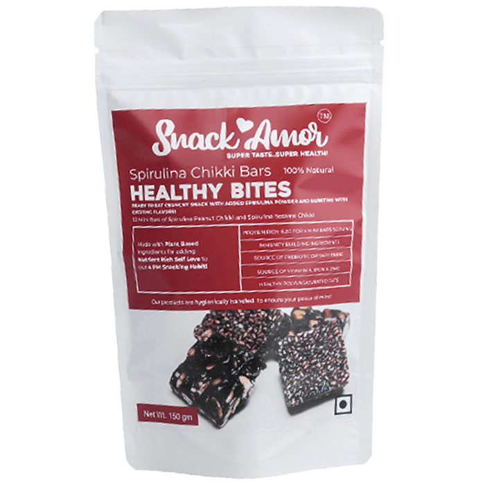 Snack Amor Spirulina Chikki Bar Healthy Bites