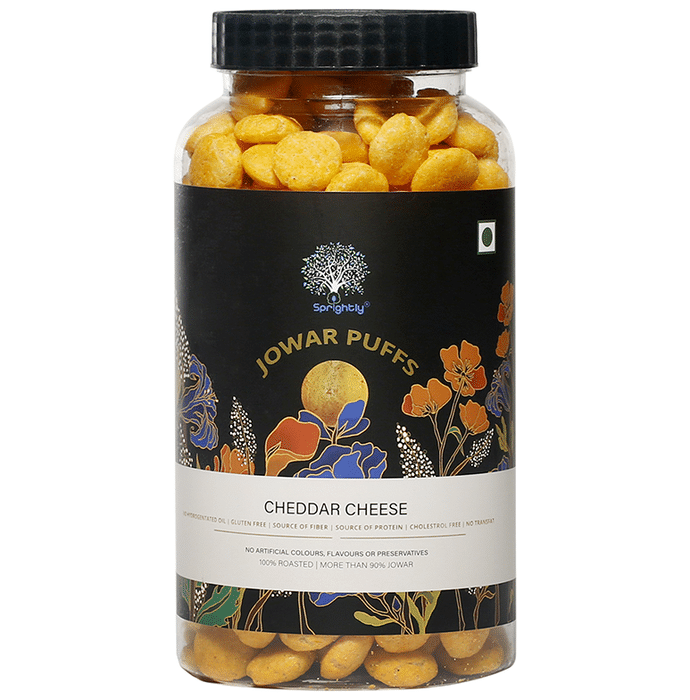 Sprightly Jowar Puffs (150gm Each) Cheddar Cheese