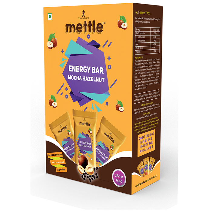 Swasthum Mettle Energy Bar Mocha Hazelnut