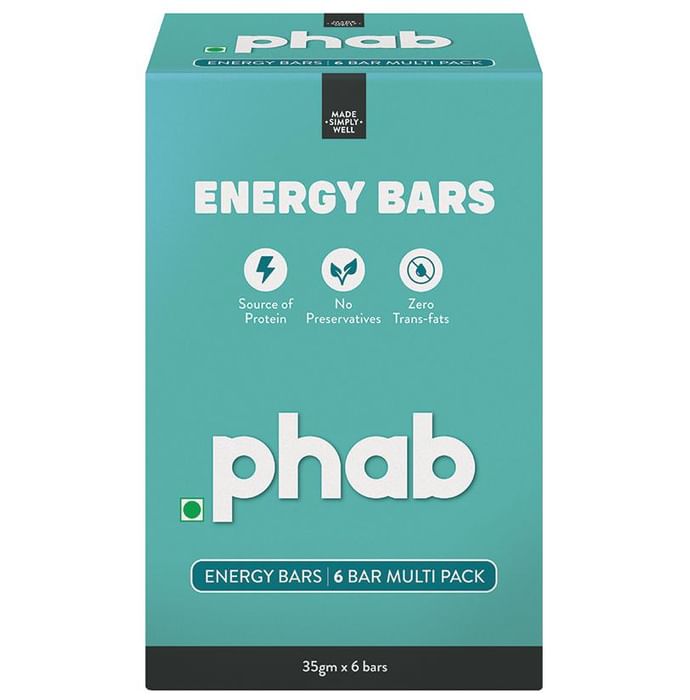 Phab Chocolate Almond Energy Bar (35gm Each)