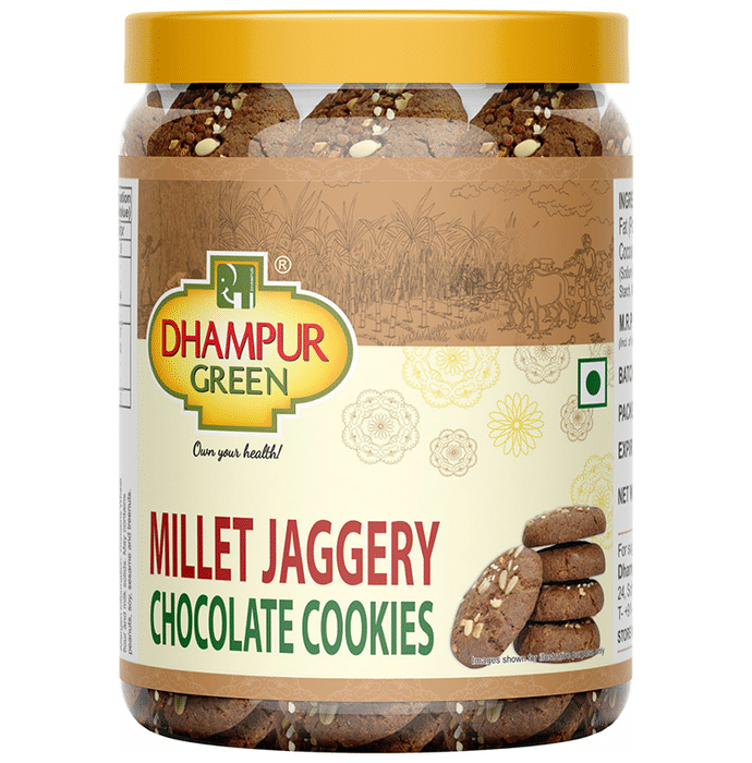 Dhampur Green Millet Jaggery Chocolate Cookie