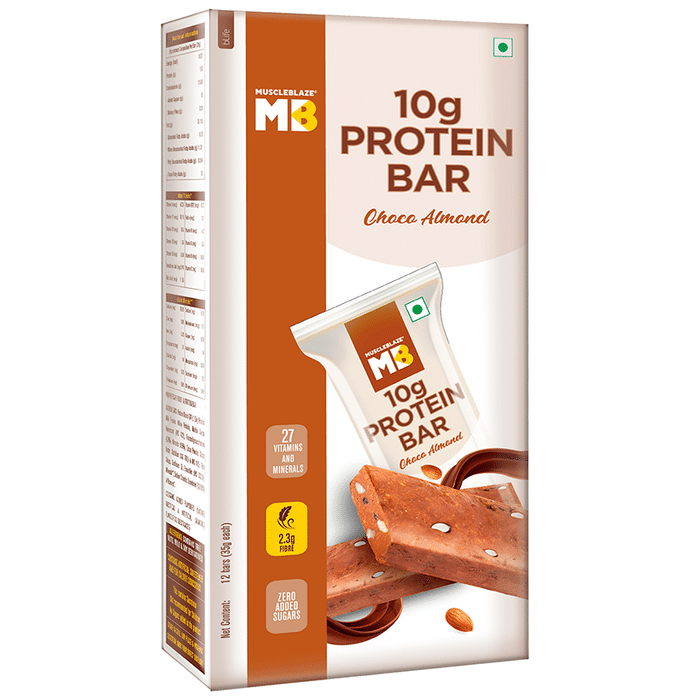 MuscleBlaze Choco Almond Protein 10gm Bar