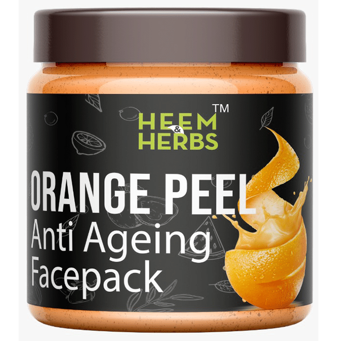 Heem & Herbs Orange Peel Anti Ageing Face Pack (100gm Each)