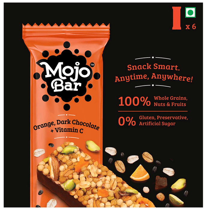 Mojo Bar Orange Dark Chocolate and Vitamin C