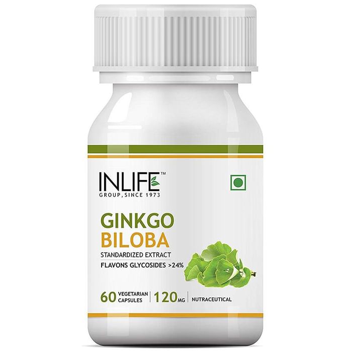Inlife Gingko Biloba Extract 120mg Vegetarian Capsule Vegicap