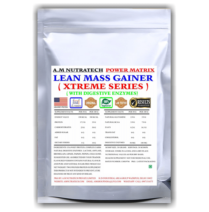 A.M Nutratech Power Matrix Lean Mass Gainer Xtreme Series