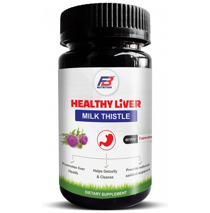 FB Nutrition Healthy Liver Milk Thistle Veg Capsules