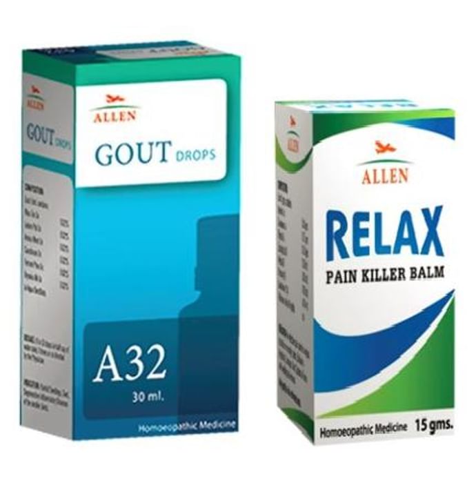 Allen Anti Gout Combo (A32 + Relax Pain Killer Balm)