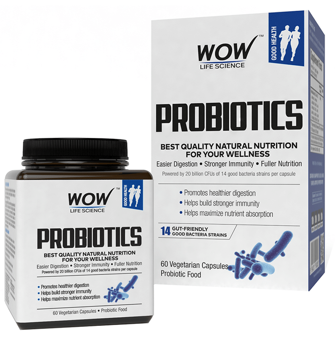 WOW Life Science Probiotics Vegetarian Capsules