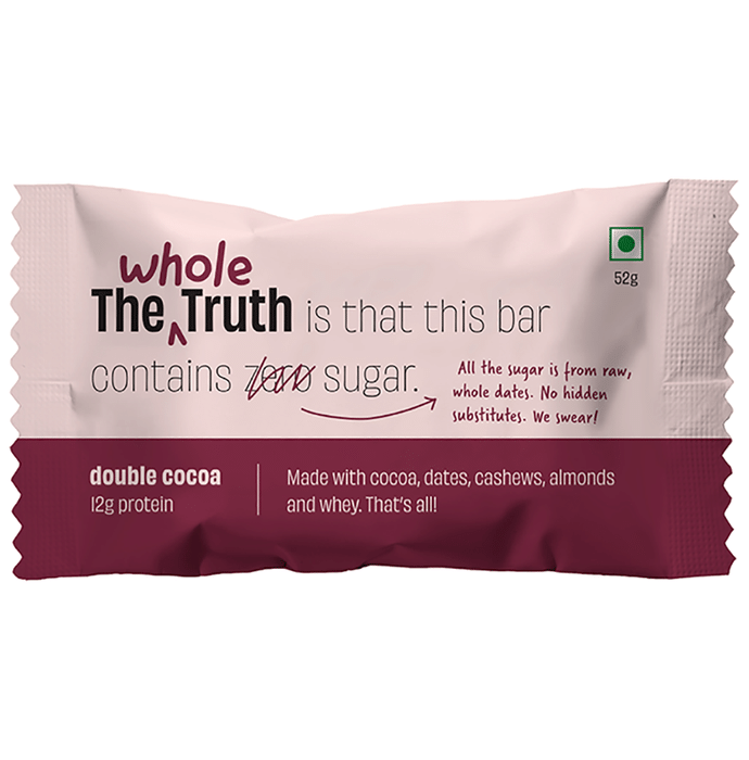 The Whole Truth Protein Bar (52gm Each) Double Cocoa