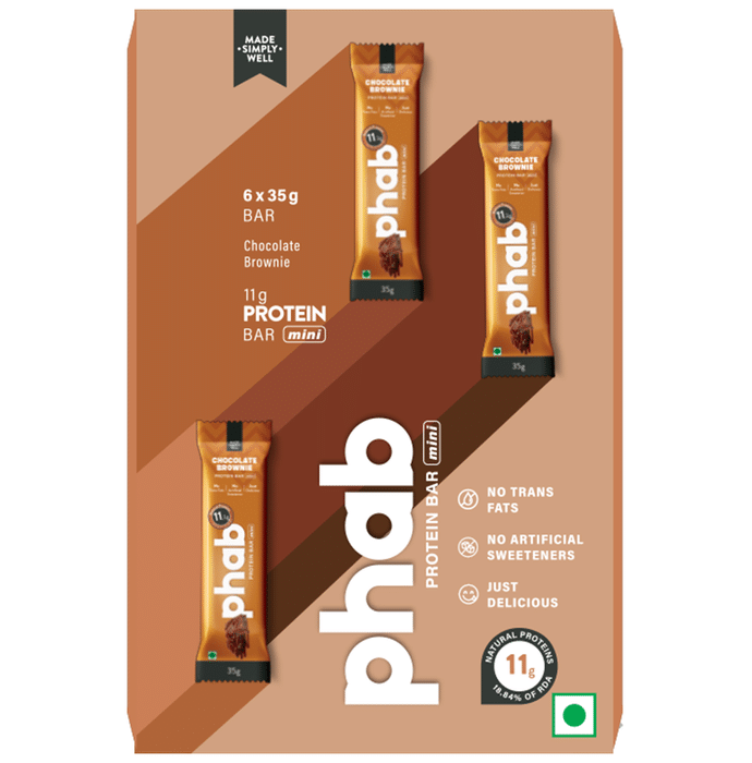 Phab Protein Bar Mini (35gm Each) Chocolate Brownie