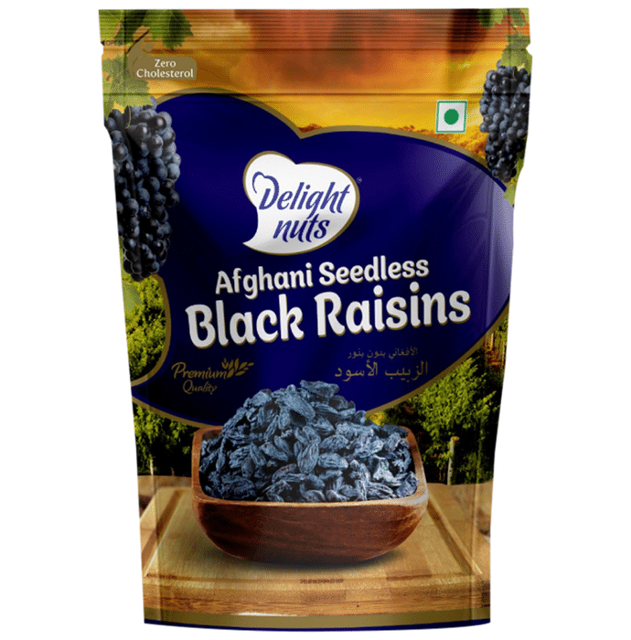 Delight Nuts Afghani Seedless Black Raisins