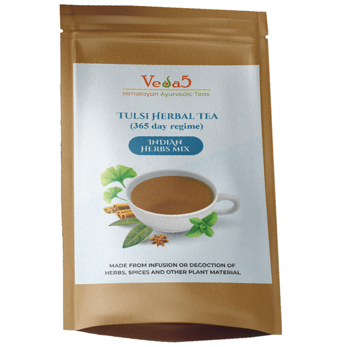 Veda5 Tulsi Herbal Tea (365 Regime) Indian Herbs Mix