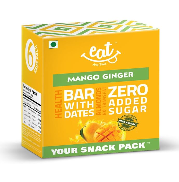 Eat Anytime Healthy Energy Bar Mango Ginger