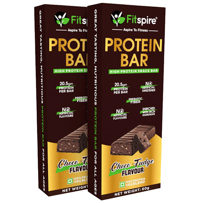 Fitspire Protein Bar (60gm Each) Choco Fudge