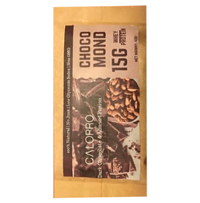 Calopro 15G Isolate Whey Protein Bar Chocomond Dark Chocolate and Almond Fusion