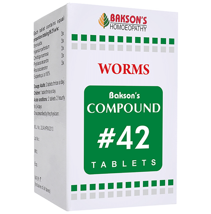 Bakson's Compound # 42 Worms Tablet