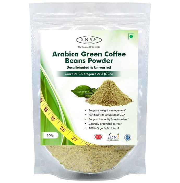 Sinew Nutrition Arabica Green Coffee Beans Powder (200gm Each)