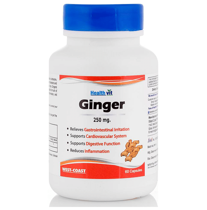 HealthVit Ginger 250mg Capsule