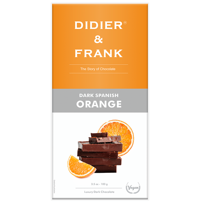 Didier & Frank Dark Spanish Orange Chocolate (100gm Each)