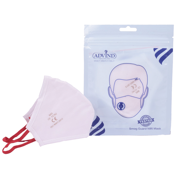 Advind Healthcare Smog Guard N95 Adult Mask Free Size White