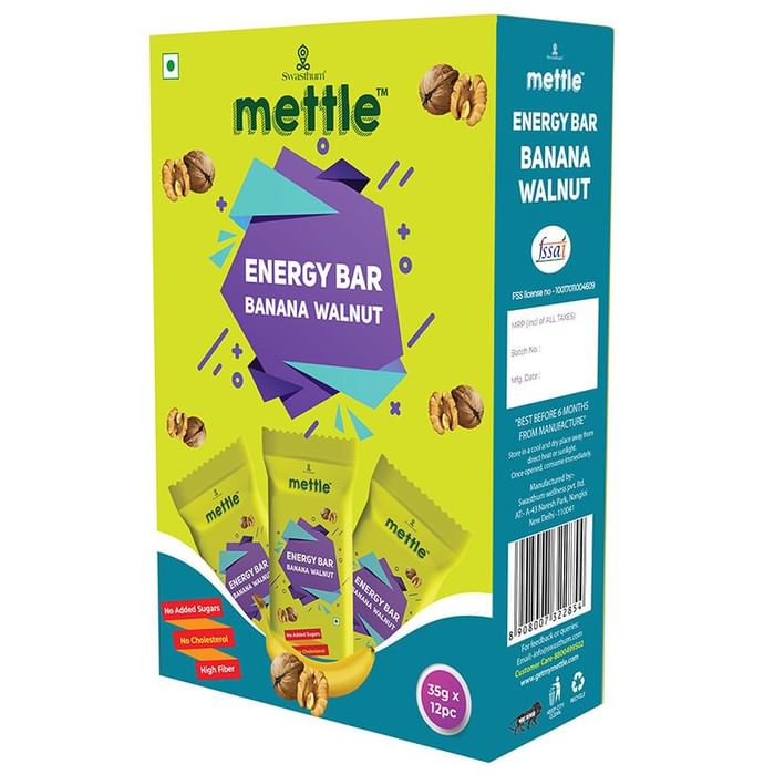 Swasthum Mettle Energy Bar Banana Walnut