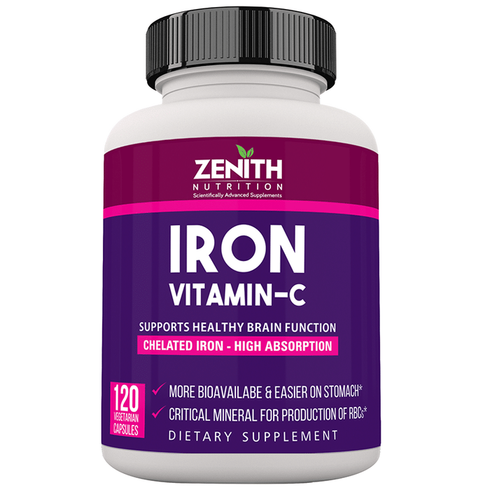 Zenith Nutrition Iron Vitamin-C Vegetarian Capsule
