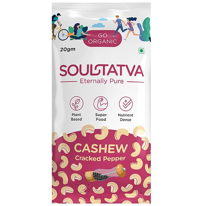 Soultatva Cashew (20gm Each) Cracked Pepper
