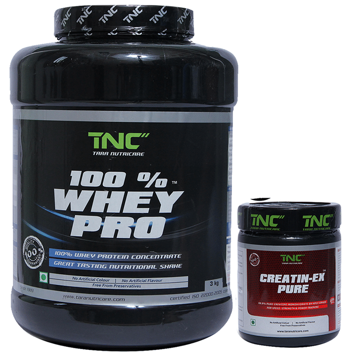 Tara Nutricare 100% Whey Pro Whey Protein Concentrate Powder American Ice Cream with Creatin-Ex Pure Free