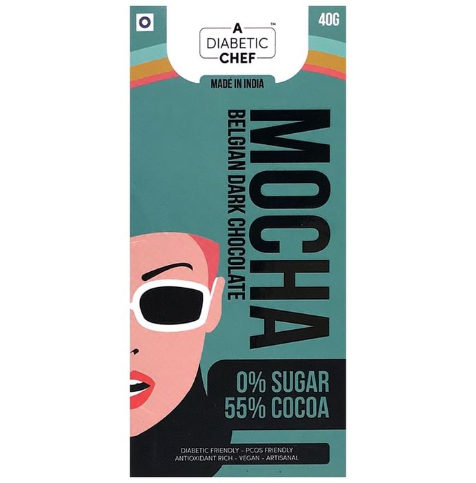 A Diabetic Chef Mocha Belgian Dark Chocolate (40gm Each)