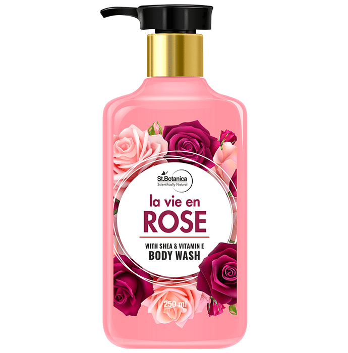 St.Botanica La Vie En Rose with Shea & Vitamin E Body Wash
