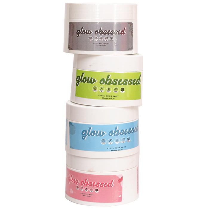 Spoil Your Body Combo Pack of Charcoal Clay Mask, Pink Clay Mask, Green Clay Mask & Blue Clay Mask (75gm Each)