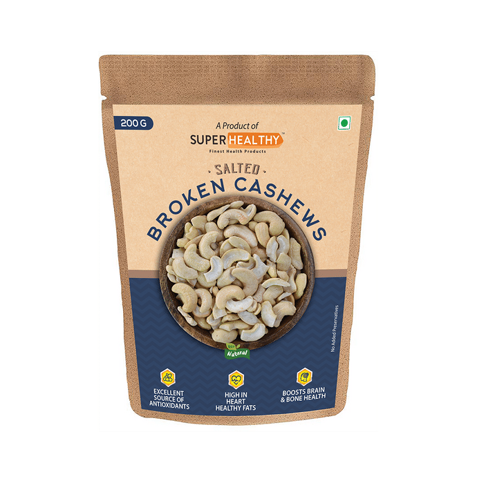 Super Healthy Salted Broken Cashews