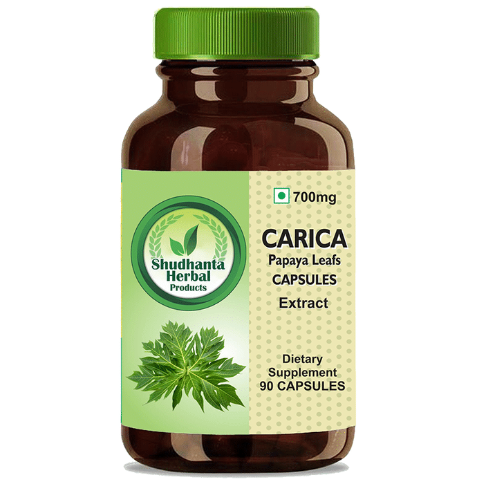 Shudhanta Herbal Carica Papaya Leaf 700mg Capsule
