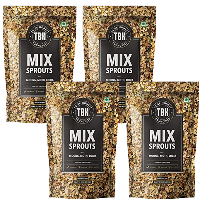 TBH Mix Sprouts with Moong, Moth, Lobia (290gm Each)